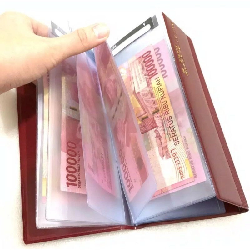 Product image KAHASIL - Dompet Wanita Wallet Organizer Pengatur Keuangan 32 Slot all variant BUNGA PUTIH
